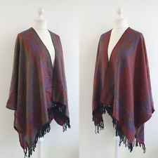 Reversible poncho shawl for sale  WORTHING
