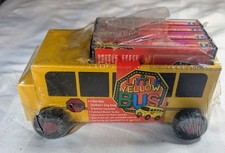 Wooden "Little Yellow Bus" with Audio Cassette Tapes -NEW & partially sealed comprar usado  Enviando para Brazil