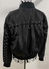 Gothic bomberjacke schnürung gebraucht kaufen  Leipzig