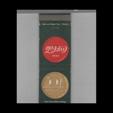 Matchbook cover coca for sale  Raymond