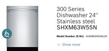 Bosch dishwasher 300 for sale  Naperville