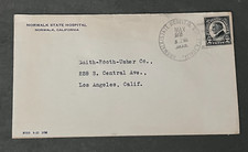 1924 NORWALK CA STATE HOSPITAL STA!! ENVELOPE DE SELO RÍGIDO MÉDICO PSIQUIÁTRICO comprar usado  Enviando para Brazil