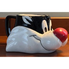 Caneca de cerâmica Warner Bros Sylvester The Cat 1989 Applause Inc personagem de desenho animado comprar usado  Enviando para Brazil