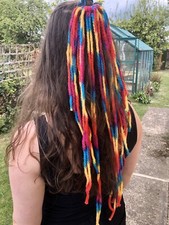 Rainbow wool dreads for sale  BEXHILL-ON-SEA