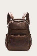 Mochila de Cuero Frye - Bolso Mochila Bolso Logan Frye Para Hombres Marrón Oscuro Coñac Talla Única segunda mano  Embacar hacia Mexico