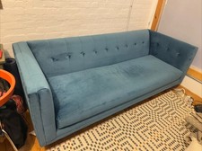 West elm blue for sale  Brooklyn