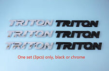 3 emblemas, preto fosco ou cromado, para crachá Triton comprar usado  Enviando para Brazil