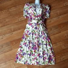 Usado, Antigo Vestido Floral RJ Stevens Midi Por Carol Escritor Anos 80 Tea Party Cottagecore comprar usado  Enviando para Brazil
