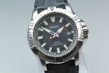 [Exc+5] SEIKO Prospex V157-0AS0 relógio solar masculino mostrador preto do Japão comprar usado  Enviando para Brazil