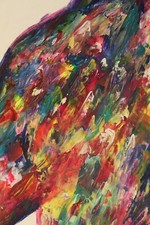 Abstraktes acryl gemälde gebraucht kaufen  Lippetal