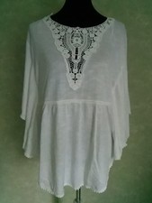Leinenbluse fransa hippie gebraucht kaufen  Breitenbrunn/Erzgeb.