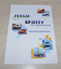 Folheto Iveco Daily Van Truck Press Information 1999 Prospekt DE comprar usado  Enviando para Brazil