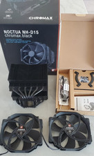 Usado, Cooler de CPU Noctua NH-D15 chromax.Black, torre dupla (140mm, preto) comprar usado Usado, Cooler de CPU Noctua NH-D15 chromax.Black, torre dupla (140mm, preto) comprar usado  Enviando para Brazil
