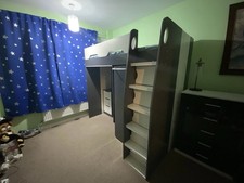 Happybeds grey wooden for sale  FARNHAM
