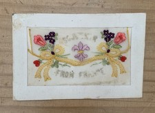 Antique ww1 embroidered for sale  TAUNTON