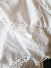 Double white lacey for sale  CHESTERFIELD