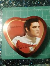 VINTAGE 2003 Elvis Presley FORMA DE CORAÇÃO Colecionador LATA DOCE (Vazia) comprar usado  Enviando para Brazil