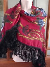 Vtg 80s fringed for sale  GRIMSBY