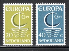 Usado, FY174 Holanda 1966 Perfeito Estado NH SC#441-2 Conjunto de 2 Diferenças. Veleiros CEPT Europa comprar usado  Enviando para Brazil