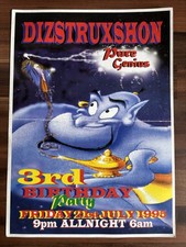 Dizstruxshon rave flyer for sale  NEWCASTLE