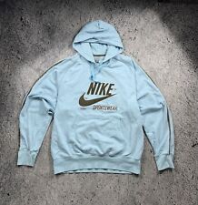 Nike Sportswear Spellout Baby Blue Men’s Vintage Hooide Made In USA Size M na sprzedaż  PL