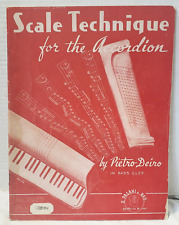 Scale Technique for the Accordion por Pietro Deiro -in Bass Clef #7927 HTF comprar usado  Enviando para Brazil