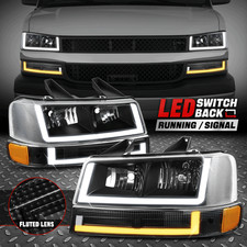 [Switchback U-LED DRL] Para Faróis 03-24 Chevy Express GMC Savana 1500-3500, usado comprar usado  Enviando para Brazil