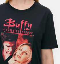 OFICJALNY Buffy the Vampire Slayer Graficzna piżama Zestaw BTVS Piżama Koszulka i spodnie NOWE na sprzedaż  Wysyłka do Poland