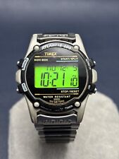 Vintage Timex Atlantis 100 Indiglo Relógio de Quartzo Digital Preto Prata - Funciona comprar usado  Enviando para Brazil