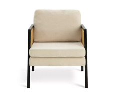 Rattan armchair cream for sale  BIRMINGHAM