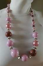 Collana perle rosa usato  Monte San Pietro