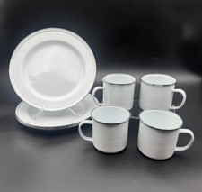 8pc white enamelware for sale  Calhoun