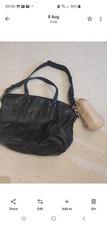 Black leather babymel for sale  RUISLIP