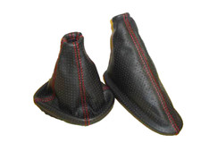 Casque Levier Vitesse et Frein Cuir Véritable pour Fiat Grande Punto Abarth Evo comprar usado  Enviando para Brazil