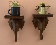 Pair wooden elephants for sale  Riverhead