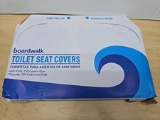 Capas de assento de vaso sanitário 8 mangas Boardwalk K2500 Premium meia dobra 250 capas/manga comprar usado  Enviando para Brazil