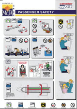 Safety card Mesa Airlines Canadair Regional Jet comprar usado  Enviando para Brazil