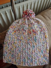Bobble hat.multicoloured.hand  for sale  HALIFAX