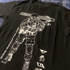 Camiseta masculina Airsoft Gun preta branca TAMANHO M AirsoftGI logotipos de tiro comprar usado  Enviando para Brazil