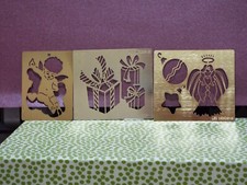 Three brass stencils. for sale  LLANFECHAIN