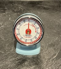 Temporizador de cozinha Kikkerland vintage Streamline azul claro usado em ótimo estado, usado comprar usado  Enviando para Brazil
