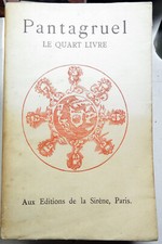 Rabelais pantagruel quart d'occasion  Abondant