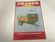 Fraser agricultural trailers for sale  KENDAL