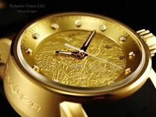Novo com etiquetas Invicta S1 Yakuza Dragon relógio masculino automático tom dourado IP pulseira marrom SS comprar usado  Enviando para Brazil