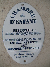 Plaque émaillée ovale d'occasion  Troyes