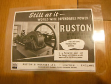 1951 ruston horizontal for sale  CHESTERFIELD