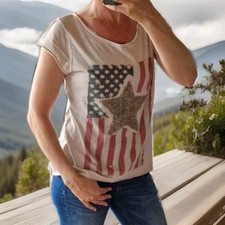Tshirt beige amerika gebraucht kaufen  Gemünden a.Main