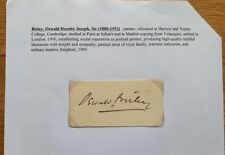 Oswald birley signature for sale  BATHGATE