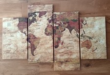 Vintage map canvas for sale  WOLVERHAMPTON