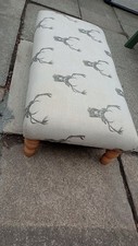 Footstool cotton stag for sale  HUDDERSFIELD